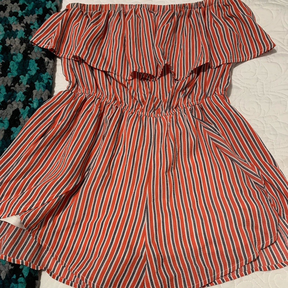Striped romper